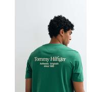 Tommy Hilfiger t-shirt boxy fit con logo grafico verde 48