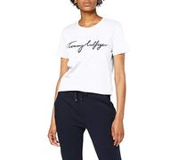 Tommy Hilfiger T-shirt Maniche Corte Donna Heritage Scollo Rotondo, Bianco (Classic White), XXS