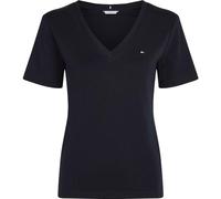 Tommy Hilfiger T-Shirt Maniche Corte Donna New Slim Cody V-Neck Scollo a V, Blu (NOS Desert Sky), XXL