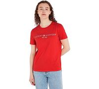 Tommy Hilfiger Corp Logo Regular Fit Short Sleeve T-shirt Arancione L Donna