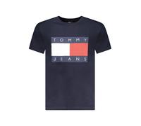 Tommy Jeans - Tjm Reg Big Flag Ss DM0DM22645 Blu - Abbigliamento L Blu