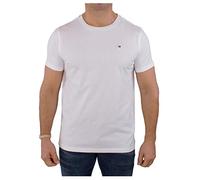 Tommy Hilfiger T-Shirt Maniche Corte Uomo Scollo Rotondo, Bianco (White), XL
