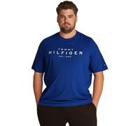 Tommy Hilfiger T-Shirt Maniche Corte Uomo Scollo Rotondo, Blu (Wedge Blue), 3XL