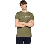 Tommy Hilfiger T-Shirt Maniche Corte Uomo Slim Fit, Verde (Battle Green), 3XL