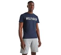 Tommy Hilfiger T-Shirt Uomo CN SS Tee Hilfiger Con Scollo Rotondo, Blu (Desert Sky), S