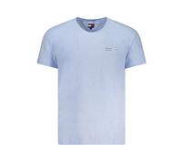 Tommy Hilfiger - T-shirt Uomo in Cotone Blu Collo Rotondo - - Tops - Uomo - Blu - S