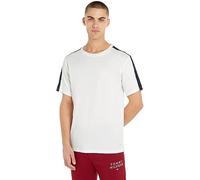 Tommy Hilfiger T-Shirt Uomo Maniche Corte Regular Fit, Bianco (Ecru), S