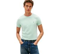 Tommy Hilfiger T-Shirt Uomo Maniche Corte Stretch Slim Fit Scollo Rotondo, Verde (Crushed Mint), XXL