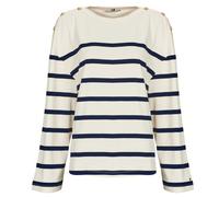 Tommy Hilfiger T-shirts a maniche lunghe LWK GOLD BUTTON BOAT-NK LS TEE in Bianco EU S