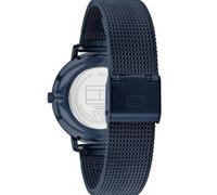Tommy Hilfiger Orologio Con Movimento Al Quarzo A Due Lancette da Donna con Cinturino in Maglia Metallica in Acciaio Inossidabile Blu Navy - 1782740
