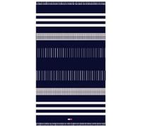 Tommy Hilfiger, Telo Mare o Piscina Fouta con frange in Puro Cotone Jacquard 90x170 cm Breton