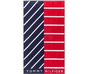 Tommy Hilfiger, Telo Mare o Piscina Maxi Spugna di Puro Cotone Cinigliato 90x160 cm Captain