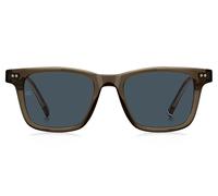 Tommy Hilfiger Th 2127/s Sunglasses Men Brown Rettangolari Blue 51mm