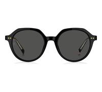 Tommy Hilfiger Th 2212/s Occhiali Da Sole Donna Nero Rotondo Grigio 50mm