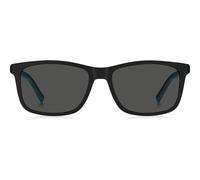 Tommy Hilfiger Th 2244/s Occhiali Da Sole Unisex Nero Rettangolari Grigio 51mm