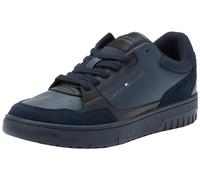 Tommy Hilfiger TH Basket Core Lth Mix FM0FM05058, Uomo, Blu (Desert Sky), 40 EU