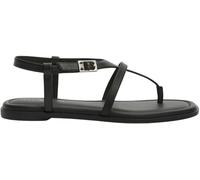 Tommy Hilfiger TH Buckle Thong Sandal Lth Fw0fw09367, Piatti Donna, Black (Black), 37 EU