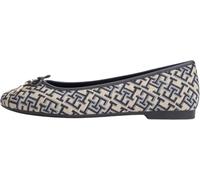 Tommy Hilfiger TH Charm Jacquard Ballerina Fw0fw09504, Donna, Blue (Space Blue), 39 EU