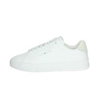 Tommy Hilfiger TH Court Lth Detail Ess Fm0fm05367, Sneaker Uomo, Bianco, 43 EU