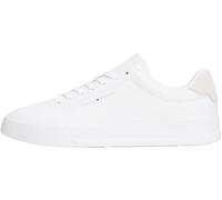 Tommy Hilfiger Uomo Sneakers Court Detail Essential in Pelle, Bianco (White), 44