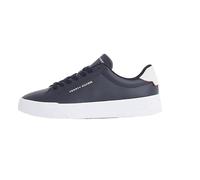 Tommy Hilfiger TH Court Lth Detail Ess Fm0fm05367, Sneaker Uomo, Nero, 40 EU