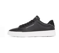 Tommy Hilfiger TH Court Lth Detail Ess Fm0fm05367, Sneaker Uomo, Nero FM0, 44 EU