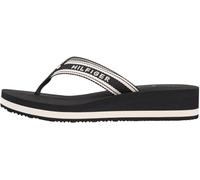 Tommy Hilfiger TH Flag Print Summer Sandal Fw0fw09195, Infradito Donna, Black (Black), 41 EU
