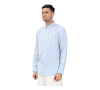 Tommy Hilfiger - TH Flex Pinstripe Shirt - - Shirts - Uomo - Blu - S