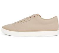 Tommy Hilfiger Uomo Sneakers Vulcanizzate Core Canvas Profilo Basso, Beige (Beige), 43 EU