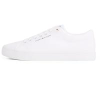 Tommy Hilfiger Uomo Sneakers Vulcanizzate Core Canvas Profilo Basso, Bianco (White), 41 EU