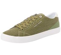 Tommy Hilfiger Th Hi Vulc Low Summer Cvs Fm0fm05056, Sneaker vulcanizzate Uomo, Verde Mash Green, 42 EU