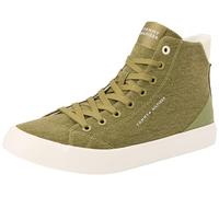 Tommy Hilfiger TH Hi Vulc Summer Cvs FM0FM05076, Sneaker vulcanizzate Uomo, Verde (Mash Green), 43 EU