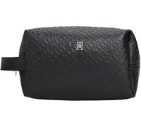 Tommy Hilfiger TH Icon Washbag Mono Aw0aw17951, Borsa da Bagno Donna, Black (Black), One Size