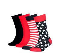Tommy Hilfiger Stars & Stripes Classic Sock, Tommy Original, 31-34 (Pacco da 4) Unisex-Bambini e Ragazzi