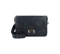Tommy Hilfiger TH Logo Leather Borsa a tracolla Vera Pelle 20 cm nero