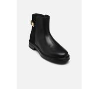 Tommy Hilfiger - TH LOGO LEATHER MIX CHELSEA Nero - Stivaletti e tronchetti 37 Nero