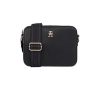 Tommy Hilfiger Donna Borsa a Tracolla Logotape Camera Bag Tracolla Larga, Nero (Black), Taglia Unica