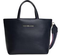 Tommy Hilfiger TH LOGOTAPE MINI TOTE AW0AW17694 Borsa da donna, blu (blu spaziale), taglia unica, Blu (Blu Spaziale), One Size