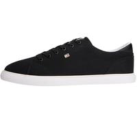 Tommy Hilfiger TH Low Profile Vulc Canvas Fw0fw09102, Basso Top Donna, Black (Black), 37 EU