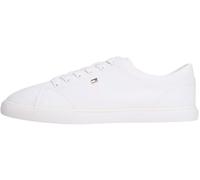 Tommy Hilfiger TH Low Profile Vulc Canvas Fw0fw09102, Basso Top Donna, White (White), 39 EU