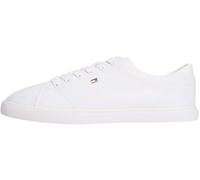 Tommy Hilfiger TH Low Profile Vulc Canvas Fw0fw09102, Basso Top Donna, White (White), 41 EU