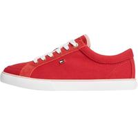 Tommy Hilfiger TH Low Vulc Fw0fw09390, Basso Top Donna, Red (Ornamental Red/Porcelain Pink), 41 EU
