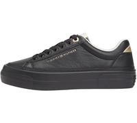 Tommy Hilfiger TH Platform Sneaker Tumbled LTR FW0FW09018 Low Top, Nero (Nero), 36, Black, 36 EU