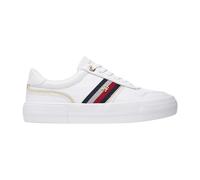 Tommy Hilfiger Donna TH Platform Vulc Leather FW0FW09603 Low Top, Bianco (Bianco), 40