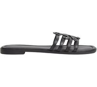 Tommy Hilfiger TH Script Flat Mule Lth Fw0fw09368, Sandali Piatti Donna, Black (Black), 36 EU