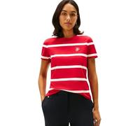 Tommy Hilfiger TH Script Reg C-NK SS Tee WW0WW47809 S/S T-Shirt, Rosso (Primary Red/Calico STP), XS, Rosso (Rosso primario/Calico STP), XS