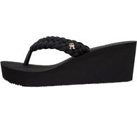 Tommy Hilfiger TH Wedge Braided Summer Sandal Fw0fw09198, Infradito Donna, Black (Black), 38 EU