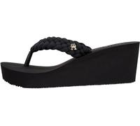 Tommy Hilfiger TH Wedge Braided Summer Sandal Fw0fw09198, Infradito Donna, Black (Black), 40 EU