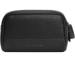 Tommy Hilfiger TH Woven Wash Bag Am0am14098, Borsa da Bagno Uomo, Black (Black), One Size