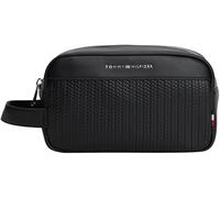 Tommy Hilfiger TH Woven Washbag Am0am13838, Borsa da Bagno Uomo, Black (Black), One Size